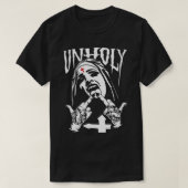 Funny Horror Unholy Nun T-shirt (Design voorkant)