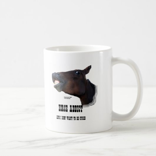 Funny Horse Addict Koffiemok (Rechts)