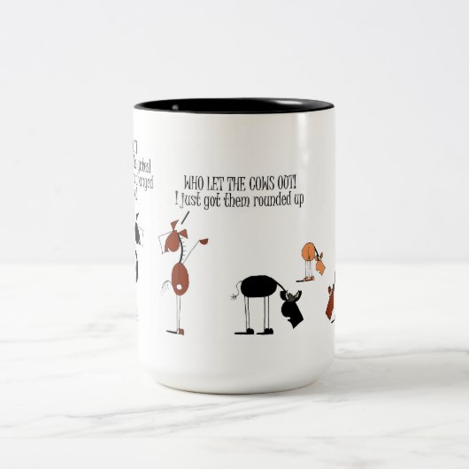 Funny Horse and Cow Cartoon Mok (Center)