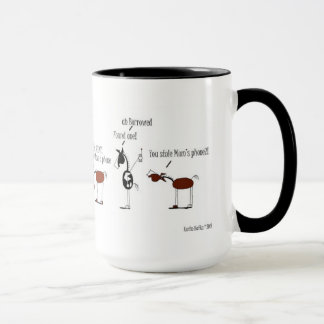 Funny Horse and Donkey Cartoon Mok