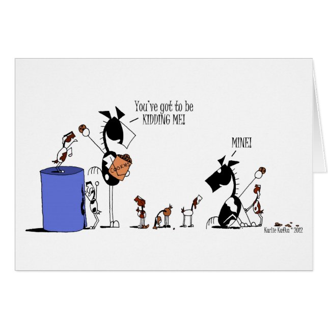 Funny Horse and Goat Kinder Cartoon (Voorkant Horizontaal)