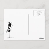 Funny Horse and Llama Cartoon Briefkaart (Achterkant)