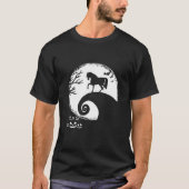 Funny Horse and Moon Halloween Costume T-shirt (Voorkant)
