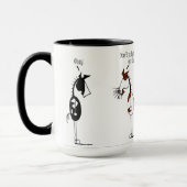 Funny Horse and Porcupine Cartoon Mok (Links)