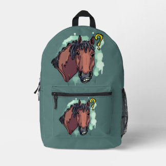 Funny horse bedrukte rugzak