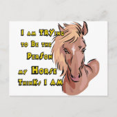 Funny Horse Briefkaart (Voorkant)