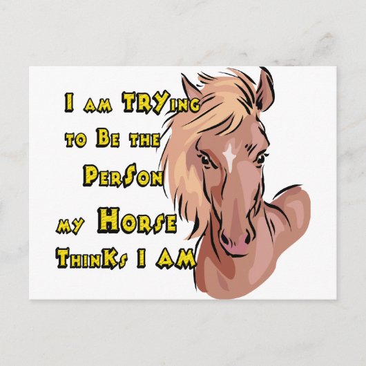 Funny Horse Briefkaart (Voorkant)