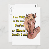 Funny Horse Briefkaart (Voorkant / Achterkant)