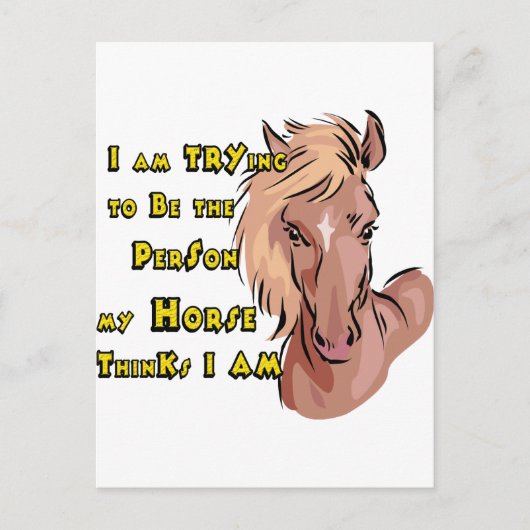 Funny Horse Briefkaart (Voorkant)