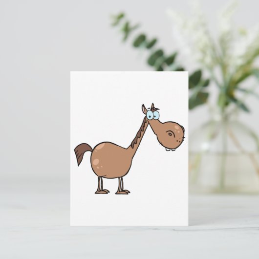 Funny Horse Briefkaart (Staand voorkant)