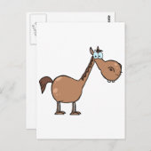 Funny Horse Briefkaart (Voorkant / Achterkant)