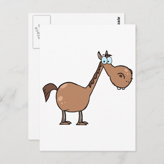 Funny Horse Briefkaart (Voorkant / Achterkant)