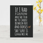 Funny Horse Cards For Men Cowboy For Him Teen Boys Kaart (Gele Bloem)