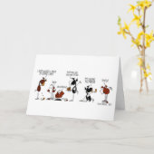 Funny Horse & Carrot Cake Cartoon Verjaardag Kaart (Gele Bloem)