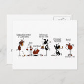 Funny Horse & Carrot Cake Verjaardag Briefkaart (Voorkant / Achterkant)