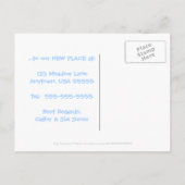 Funny Horse Cartoon Adreswijziging Briefkaart (Achterkant)