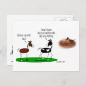 Funny Horse Cartoon Briefkaart (Voorkant / Achterkant)