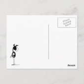 Funny Horse Cartoon Briefkaart (Achterkant)