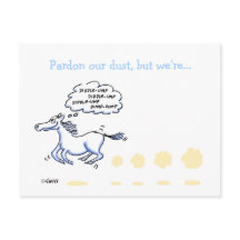 Funny Horse Cartoon Business Bewegende Aankondigin