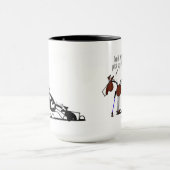 Funny Horse Cartoon Mok (Midden)