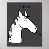 Funny Horse D  Poster (Voorkant)
