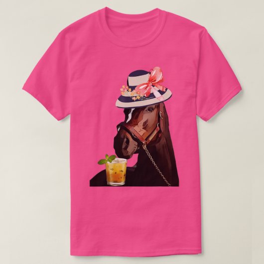 Funny Horse Derby Party tshirt (Design voorkant)