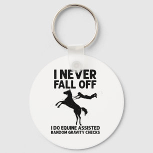 Funny Horse Design voor mannen Horseback Riding Sleutelhanger