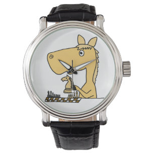 Funny Horse die Chess Watch speelt Horloge