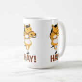 Funny Horse die door kwam om Hay te zeggen Koffiemok (Voorkant rechts)