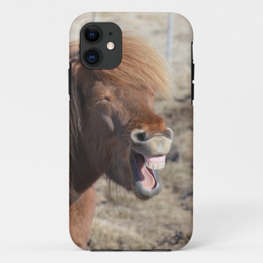 Funny Horse die een Gekke gezicht maakt Case-Mate iPhone Case (Achterkant)