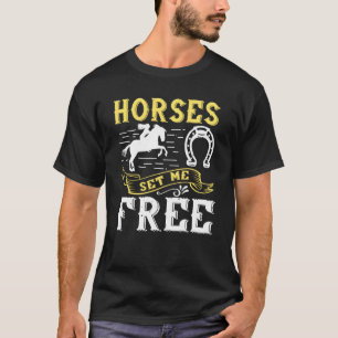 Funny Horse Equestrian Dames Horseback Riding T-shirt