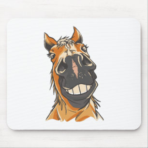 Funny Horse Face Muismat