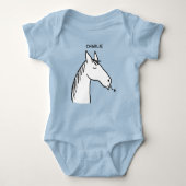 Funny Horse gepersonaliseerd Romper (Voorkant)
