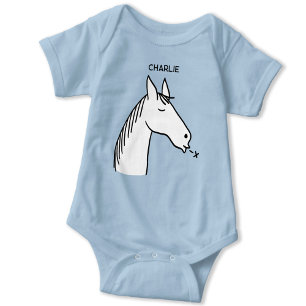 Funny Horse gepersonaliseerd Romper