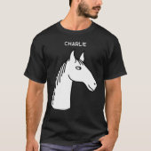 Funny Horse gepersonaliseerd T-shirt (Voorkant)