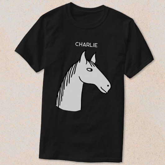Funny Horse gepersonaliseerd T-shirt