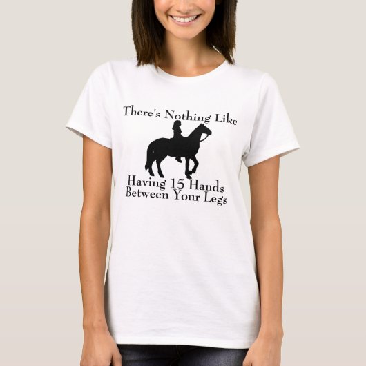 Funny Horse Gezegde T-shirt (Voorkant)