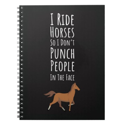 Funny Horse Gifts For Adults Farm Rodeo Country Notitieboek (Voorkant)