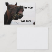 Funny Horse Hay Visitekaartje (Voorkant / Achterkant)
