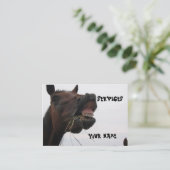 Funny Horse Hay Visitekaartje (Staand voorkant)