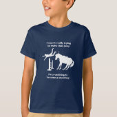 Funny Horse Jumping Stunt Boy in training T-shirt (Voorkant)