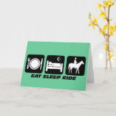 Funny horse kaart (Gele Bloem)