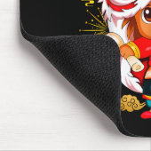 Funny Horse Lion Dance Chinese New Year Kid Men  Muismat (Hoek)