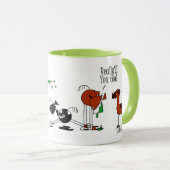 Funny Horse & Llama Cartoon Mok (Voorkant rechts)