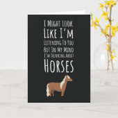 Funny Horse Lover Cards Equestrian Equine Animal Kaart (Gele Bloem)
