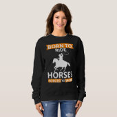 Funny Horse Lover Horseback Riding Equestrian Trui (Voorkant volledig)