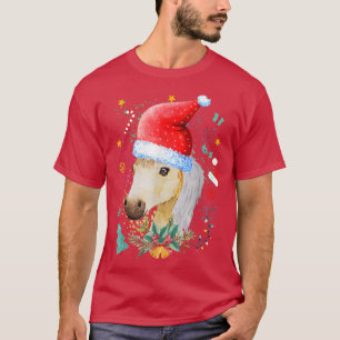 Funny Horse Lover Santa Hat Baby schattige paarden T-shirt