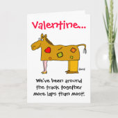 Funny Horse Lovers Valentijn voor echtgenoot of vr Feestdagen Kaart (Voorkant)