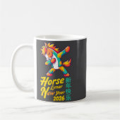 Funny Horse Lunar New Year 2026 Dabbing Design  Koffiemok (Links)