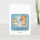 Funny Horse met gepullede kiemdag Kaart (Achterkant)